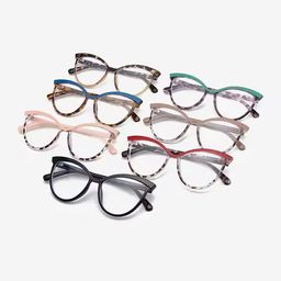 Wholesale new arrival trendy color glasses eye protection computer glasses blue ray glasses anti blue light eyeglasses for women
